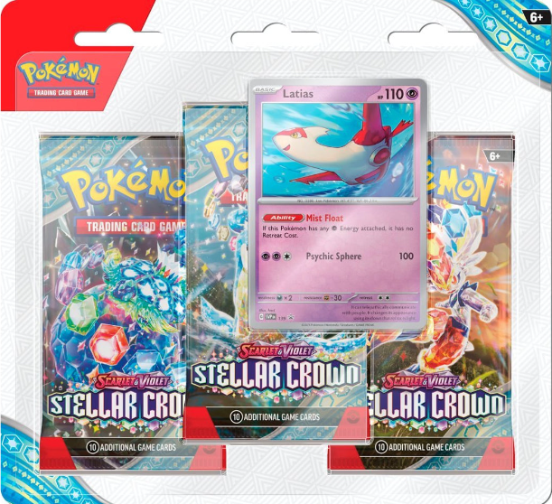 Pokémon TCG: Stellar Crown 3-blister